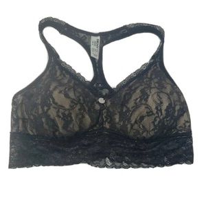 DKNY Black Bralette Crossback Small
